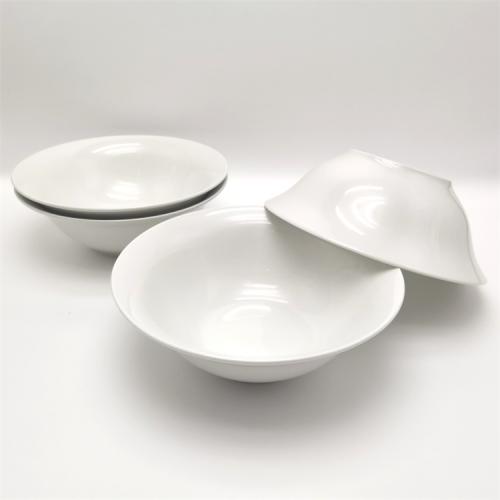 10inch pure white salad bowl