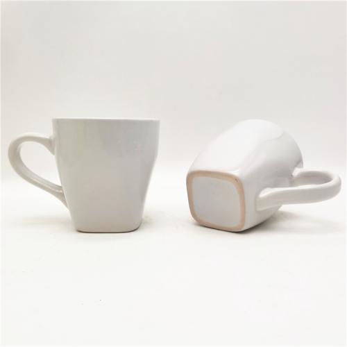 270ml Elegant Glossy White Ceramic Mugs - A Perfect Choice for All