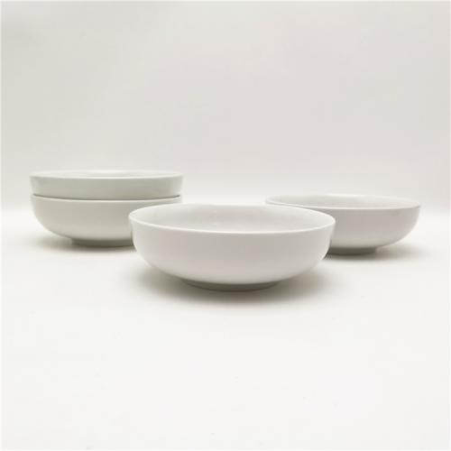 5.4inch/ 380ml straight edge fine porcelain pure white bowls