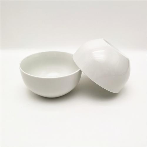 5.5inch/ 620ml pure white fine porcelain bowls no foot