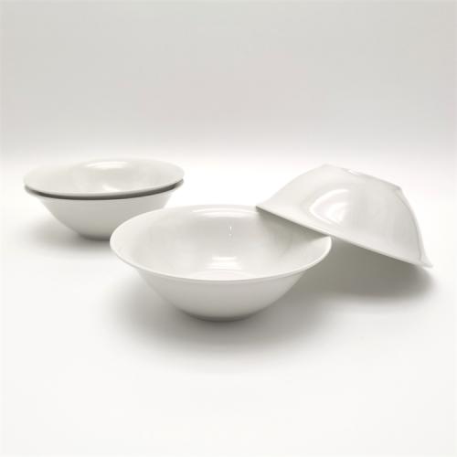 6inch pure white salad bowl