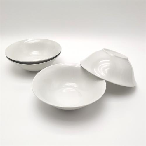 7inch pure white salad bowl