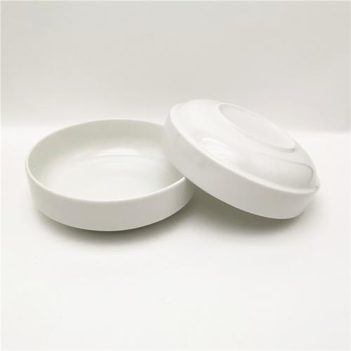 8inch/ 1250ml pure white fine porcelain stackable bowl