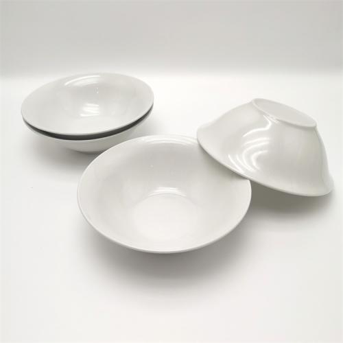 8inch pure white salad bowl