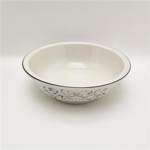 9inch/ capacity 1480ml big serving bowl with custom design 