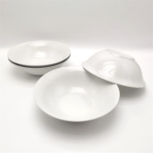 9inch pure white salad bowl