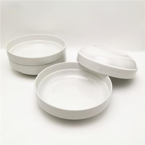 9inch/1450ml Stackable Fine Porcelain Shallow Bowl