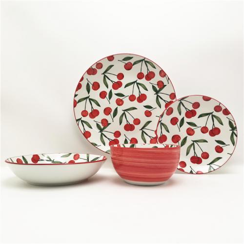 Wholesale Cherry Pattern Porcelain Dinnerware 