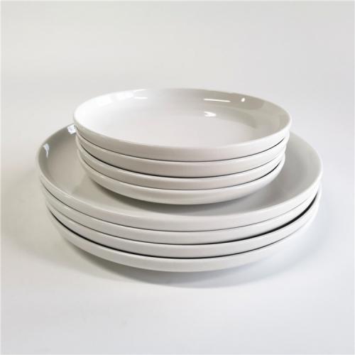 >Discover the Ultimate Dining Experience with QUEENZA's Round High Rim Dinner Plates