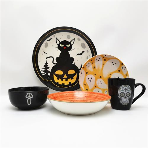 Halloween Design Porcelain Dinnerware Supplier 