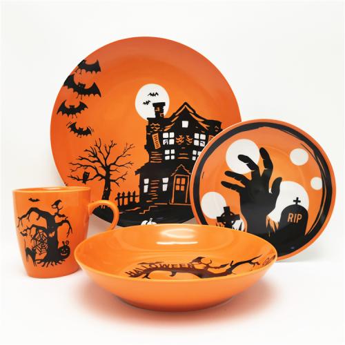 Halloween design fine porcelain dinnerware supplier