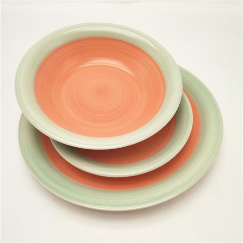 Hand painting stoneware 12pcs dinner set for  4 Persons 