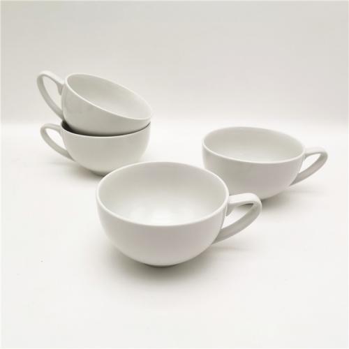 320ml fine porcelain pure white new shape mugs for tea, coffee