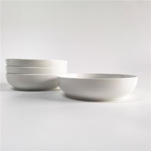 8.5inch/ 1170ml Big Shallow Fine Porcelain Serving Dinner Bowl - 副本